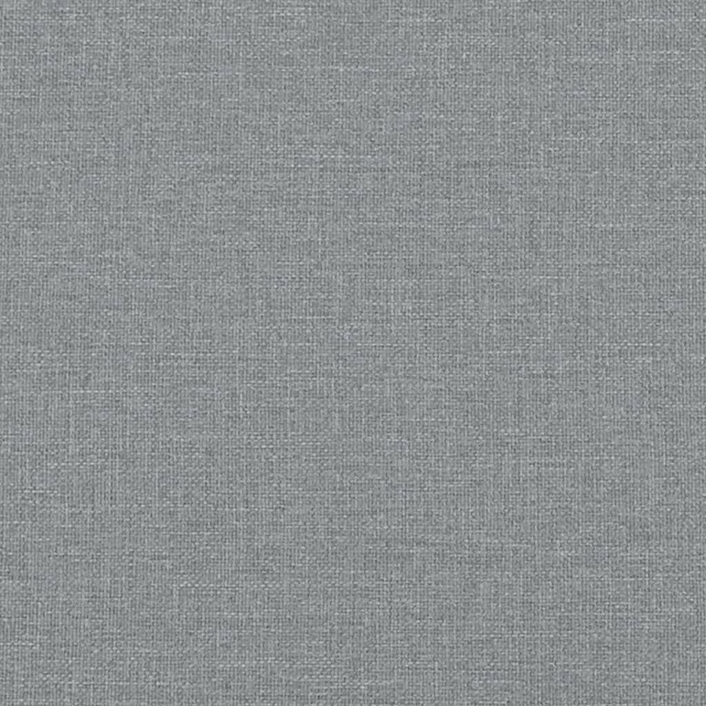 Slaapbank Stof 90 x 190 cm Lichtgrijs met matras