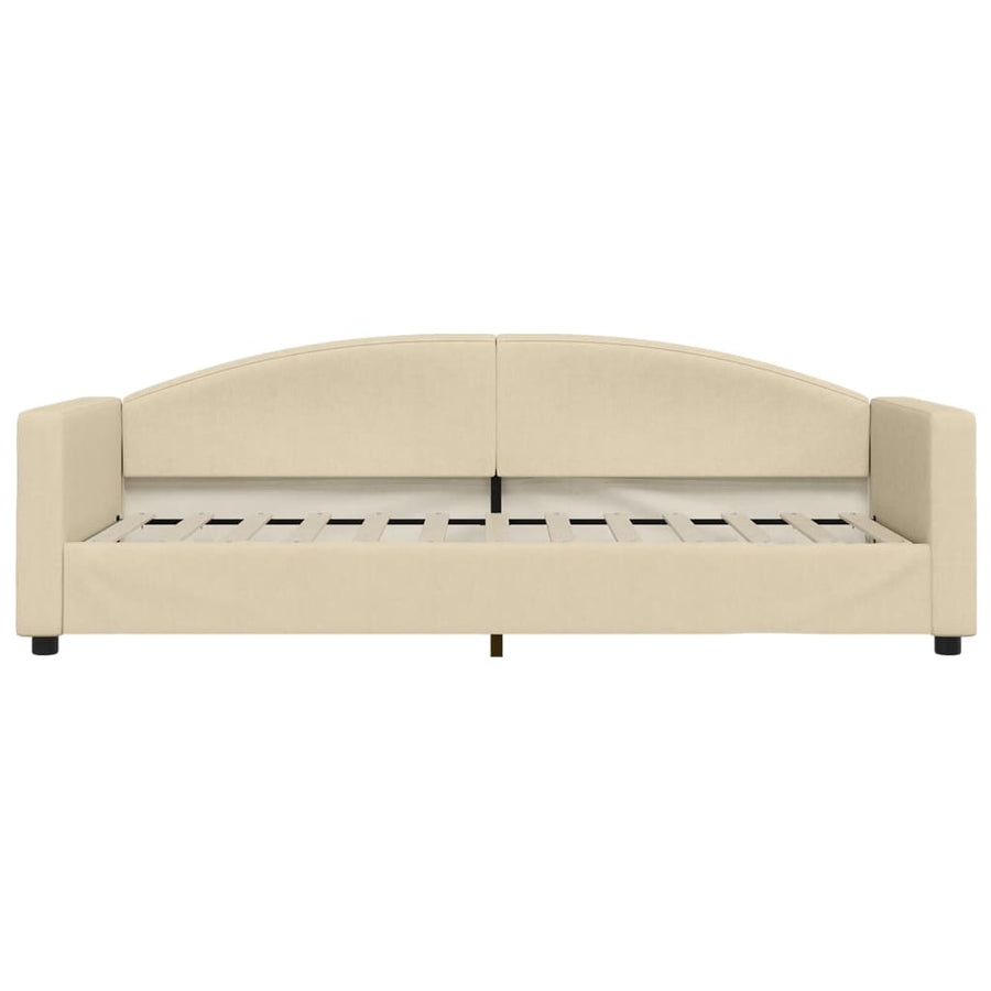 Slaapbank Stof Kleurig 80 x 200 cm Crème met onderschuifbed