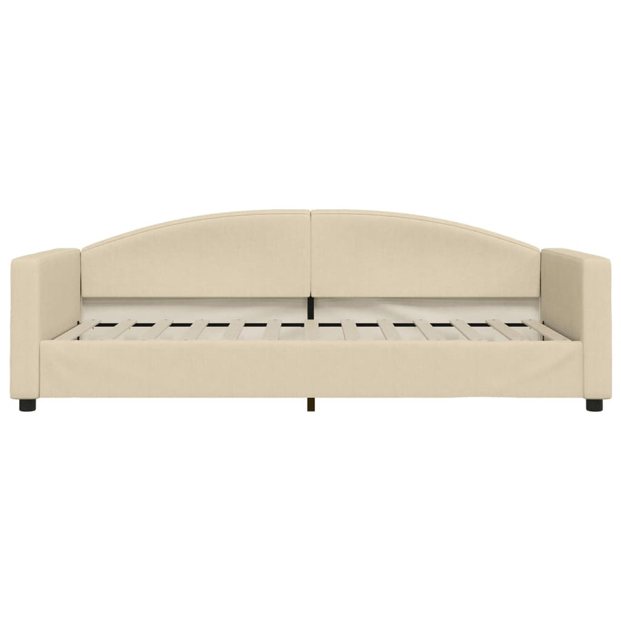 Slaapbank Stof Kleurig 90 x 200 cm Crème met onderschuifbed