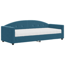 Slaapbank Fluweel 80 x 200 cm Blauw met matras