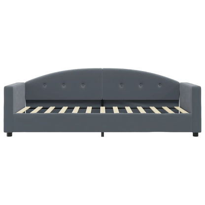 Slaapbank met matras 80x200 cm fluweel donkergrijs
