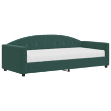 Slaapbank Fluweel 90 x 200 cm Donkergroen met matras