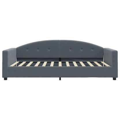 Slaapbank met matras 100x200 cm fluweel donkergroen