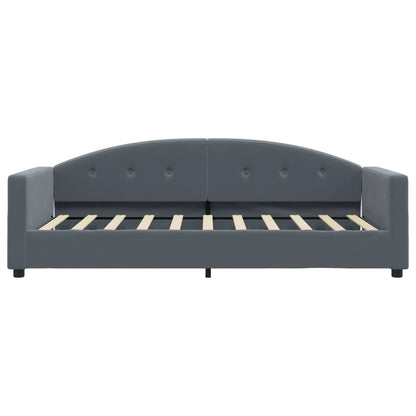 Slaapbank Fluweel Donkergrijs 90 x 190 cm met matras