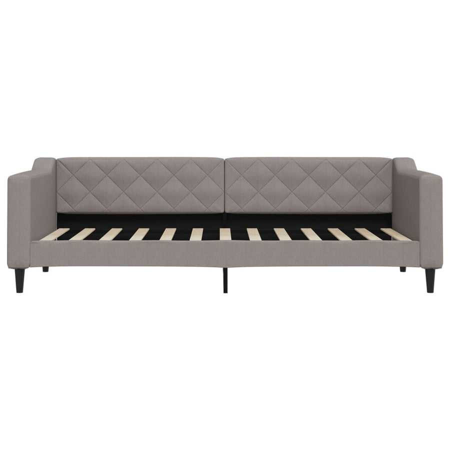 Slaapbank met matras 80x200 cm stof taupe 80 x 200 cm Taupe met matras