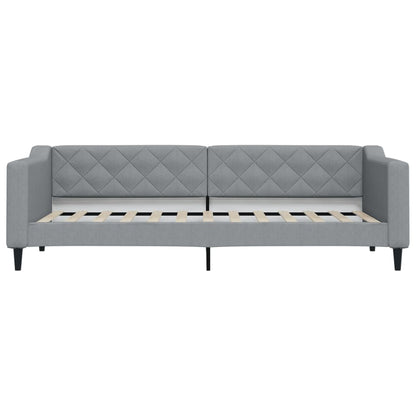 Slaapbank met onderschuifbed en lades 80x200 cm stof lichtgrijs
