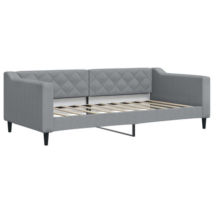 Slaapbank met onderschuifbed en lades 80x200 cm stof lichtgrijs
