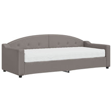 Slaapbank Stof 80 x 200 cm Taupe met matras