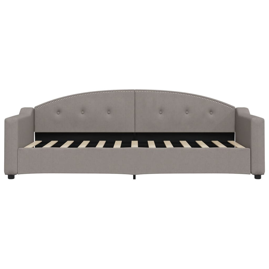 Slaapbank Stof 80 x 200 cm Taupe met matras