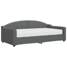 Slaapbank Stof Donkergrijs 90 x 190 cm met matras