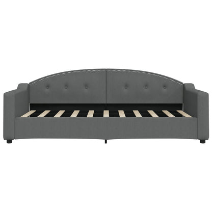 Slaapbank Stof Donkergrijs 90 x 190 cm met matras