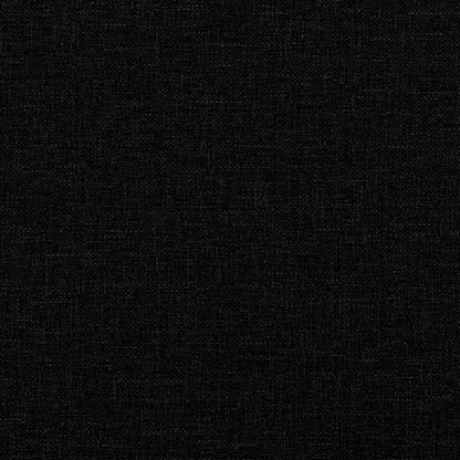 Slaapbank Stof 100 x 200 cm Zwart met onderschuifbed