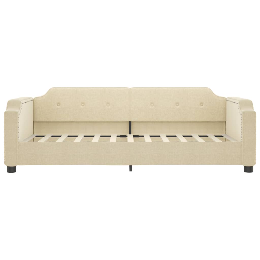 Slaapbank Stof Kleurig 80 x 200 cm Crème met matras