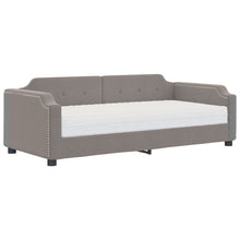 Slaapbank Met Matras 90X200 Cm Stof Taupe Taupe 90 x 200 cm