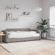 Slaapbank 90x200 cm stof taupe