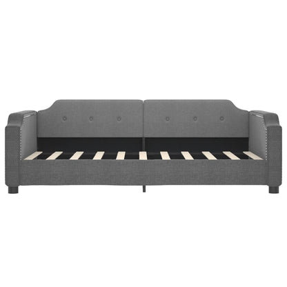 Slaapbank Stof 90 x 190 cm Donkergrijs met onderschuifbed