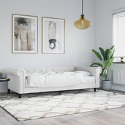 Slaapbank 90x200 cm kunstleer wit