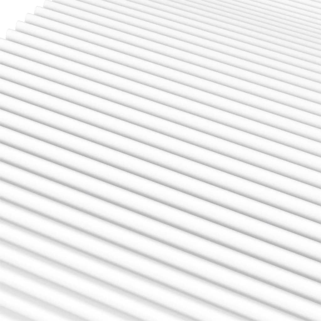 Slaapbank met matras 90x200 cm kunstleer crèmekleurig