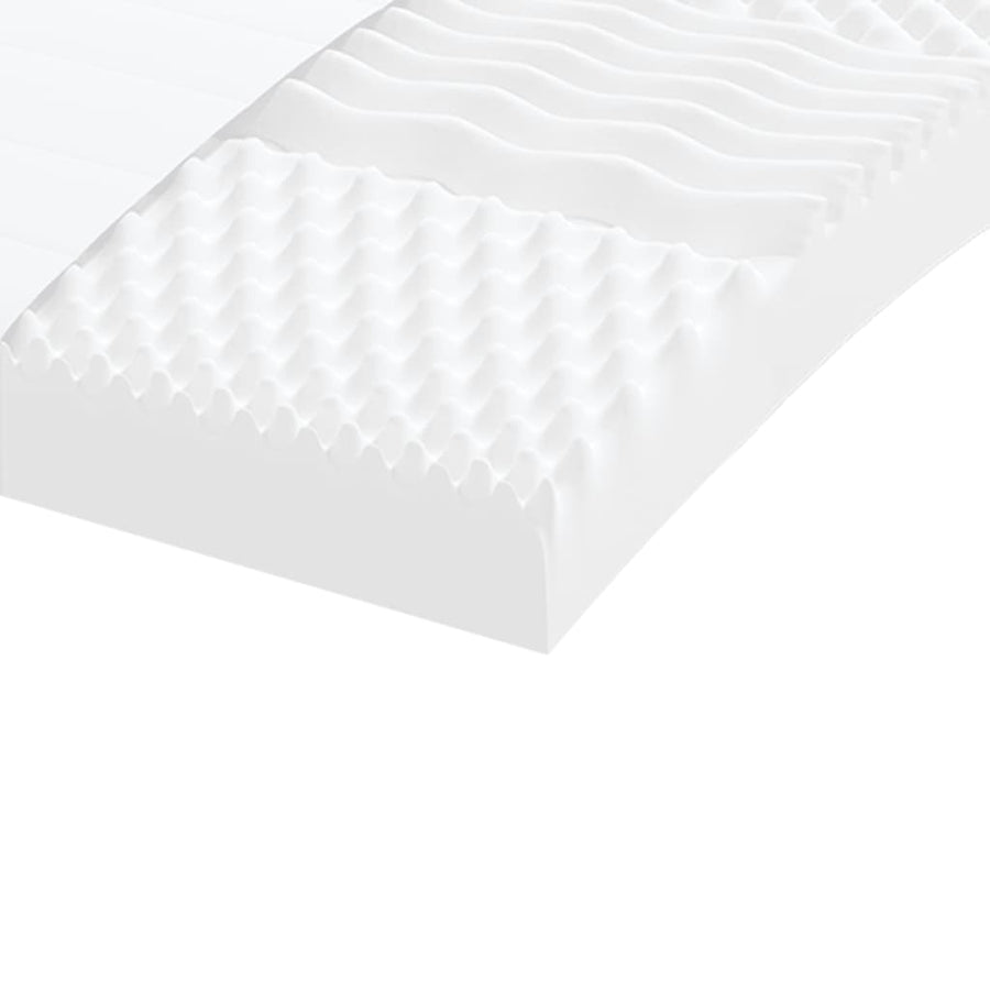 Slaapbank met onderschuifbed en lades 90x200 cm kunstleer crème
