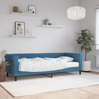 Slaapbank Fluweel 80 x 200 cm Blauw met matras