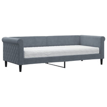 Slaapbank met matras 80x200 cm fluweel donkergrijs