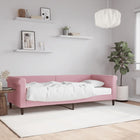 Slaapbank Fluweel 80 x 200 cm Roze met matras