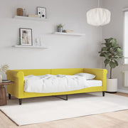 Slaapbank 80x200 cm fluweel geel