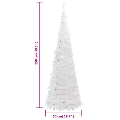 Kunstkerstboom Pop-Up 100 Led's Wit 150 cm