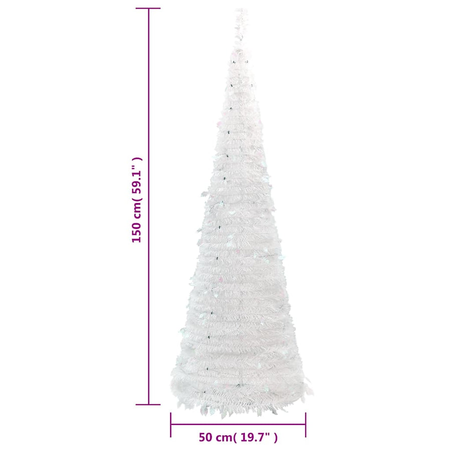 Kunstkerstboom Pop-Up 100 Led's Wit 150 cm