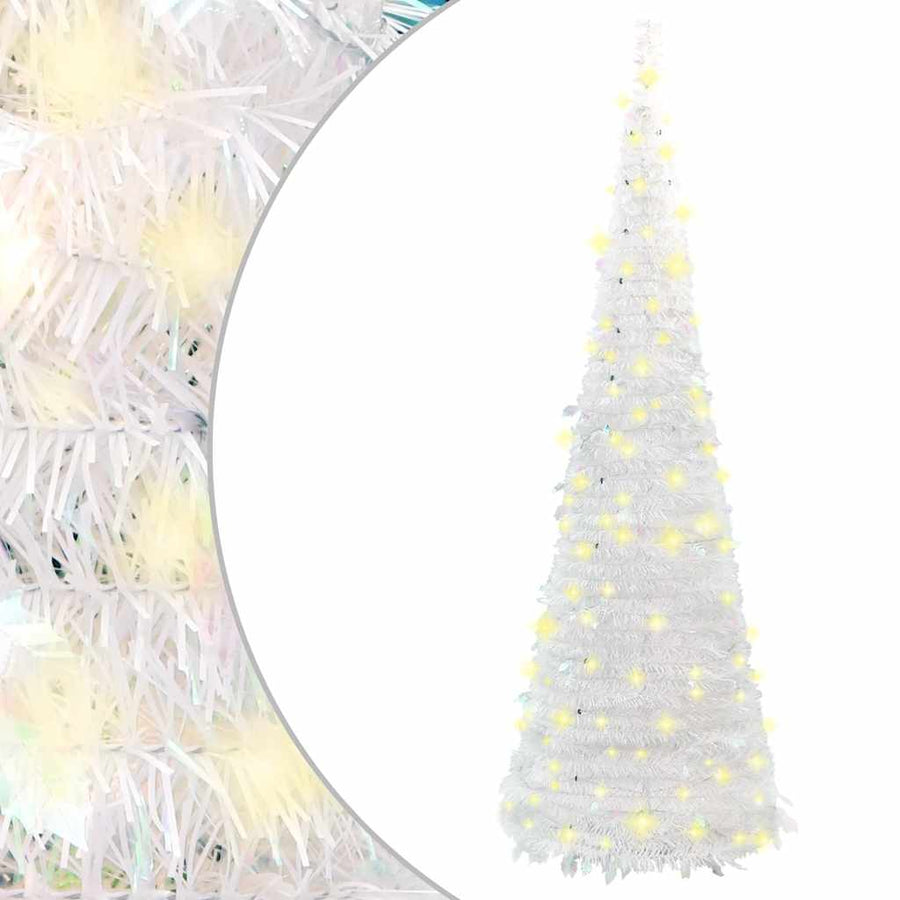 Kunstkerstboom Pop-Up 150 Led's Wit 180 cm