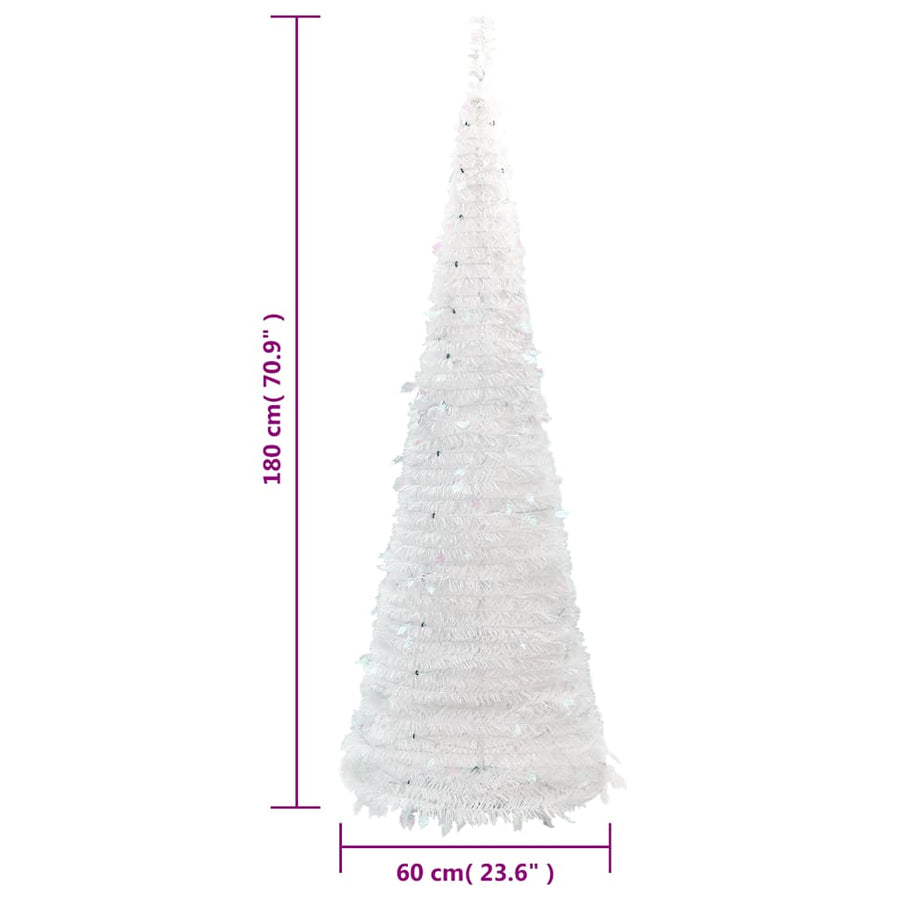 Kunstkerstboom Pop-Up 150 Led's Wit 180 cm