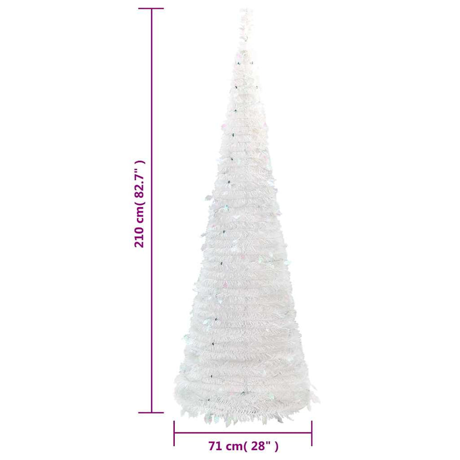 Kunstkerstboom Pop-Up 200 Led's Wit 210 cm