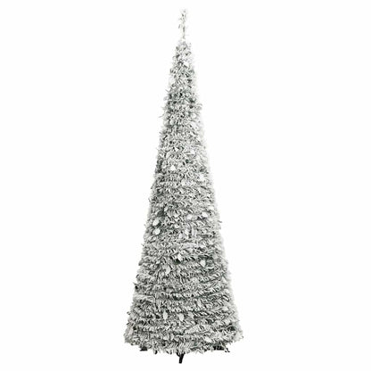 Kunstkerstboom pop-up met sneeuw 50 LED's 120 cm