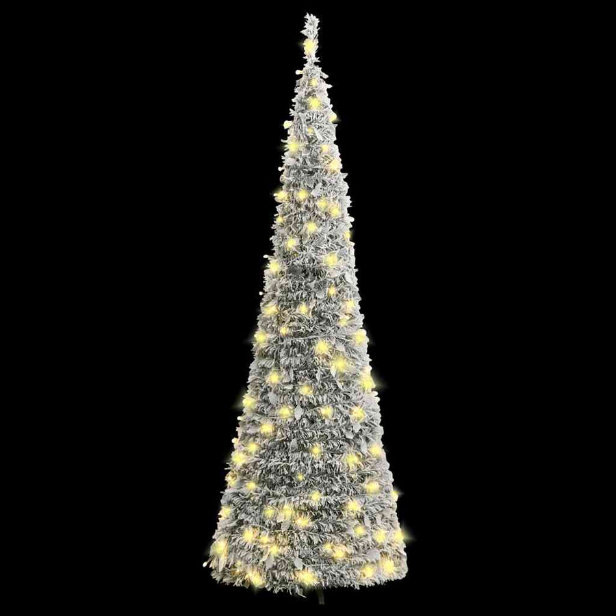Kunstkerstboom Pop-Up Met Sneeuw 100 Led's 150 cm