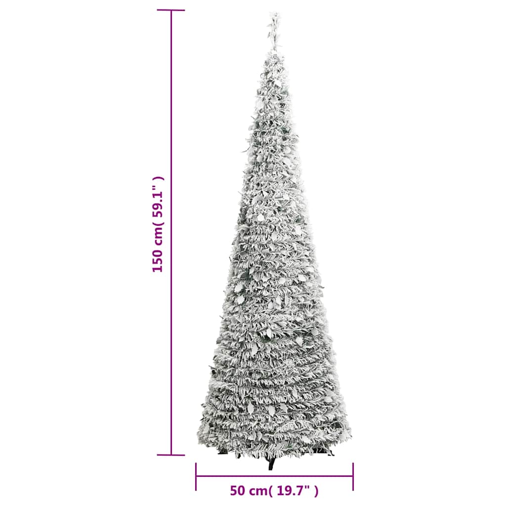 Kunstkerstboom Pop-Up Met Sneeuw 100 Led's 150 cm