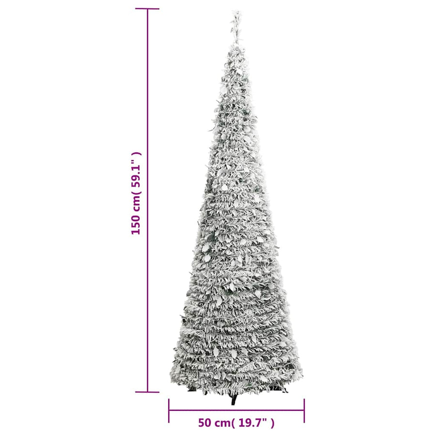 Kunstkerstboom Pop-Up Met Sneeuw 100 Led's 150 cm