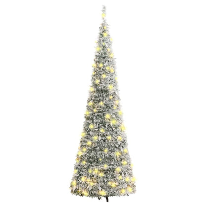 Kunstkerstboom pop-up met sneeuw 150 LED's 180 cm