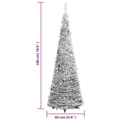 Kunstkerstboom pop-up met sneeuw 150 LED's 180 cm