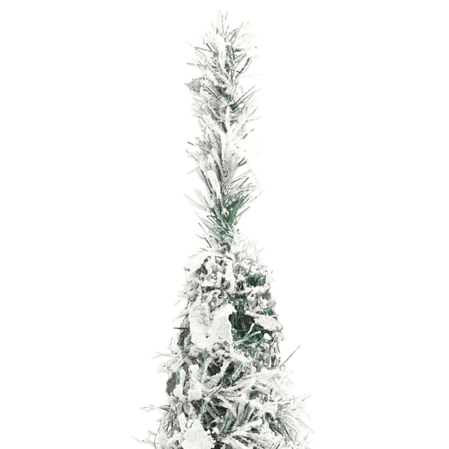 Kunstkerstboom pop-up met sneeuw 200 LED's 210 cm