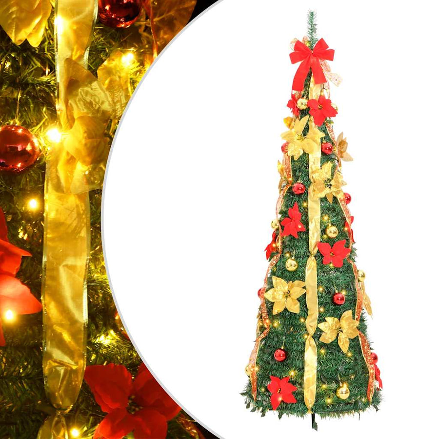 Kunstkerstboom Pop-Up 100 Led's Groen 150 cm