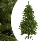 Kunstkerstboom met scharnieren met standaard 120 cm groen