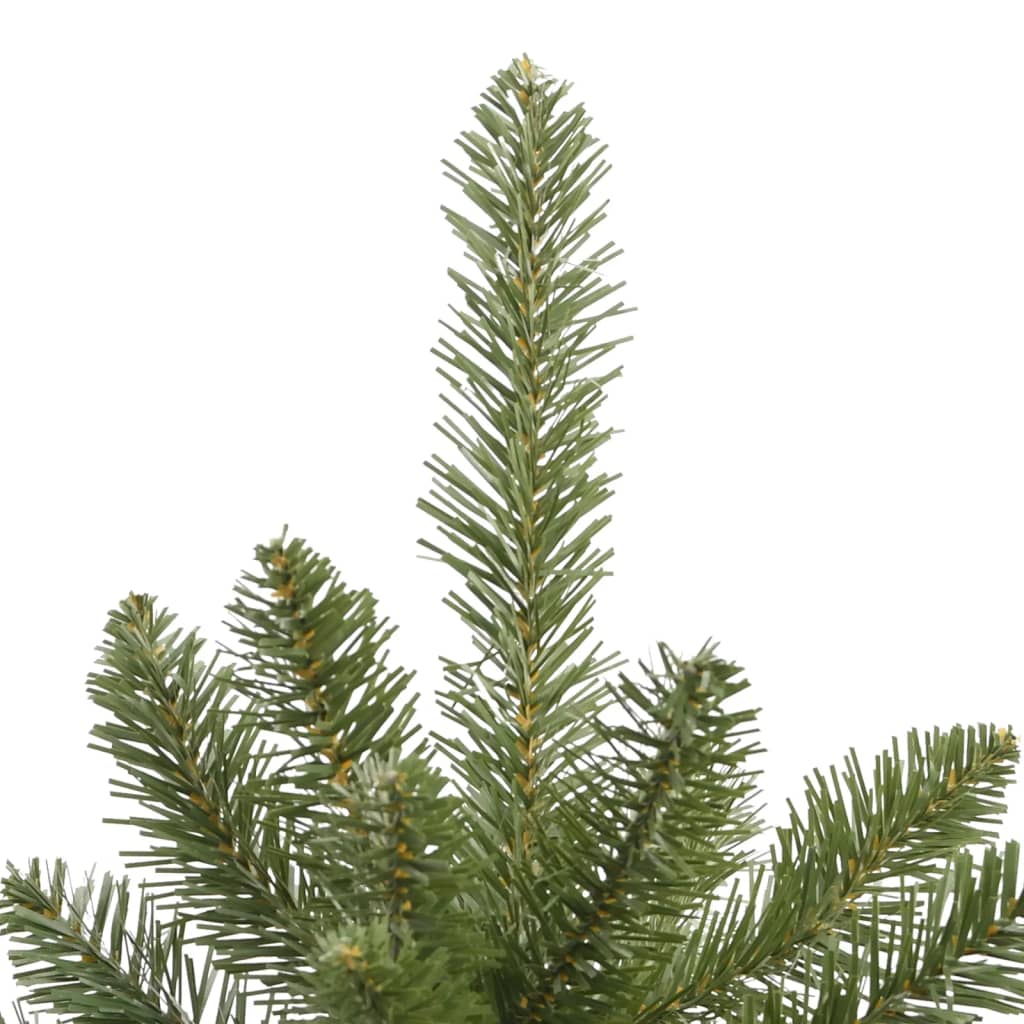 Kunstkerstboom met scharnieren met standaard 120 cm groen