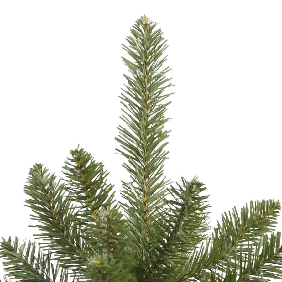 Kunstkerstboom met scharnieren met standaard 120 cm groen