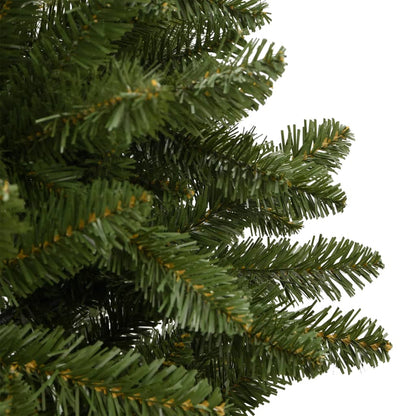 Kunstkerstboom met scharnieren met standaard 120 cm groen