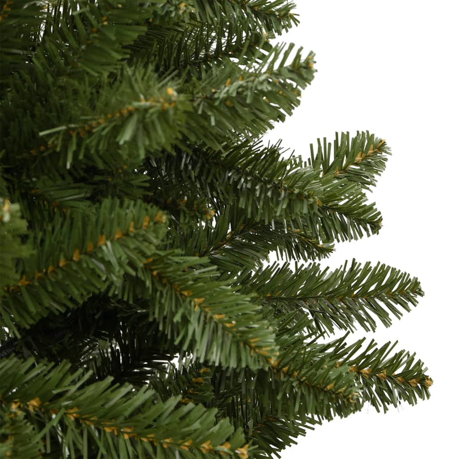 Kunstkerstboom met scharnieren met standaard 120 cm groen