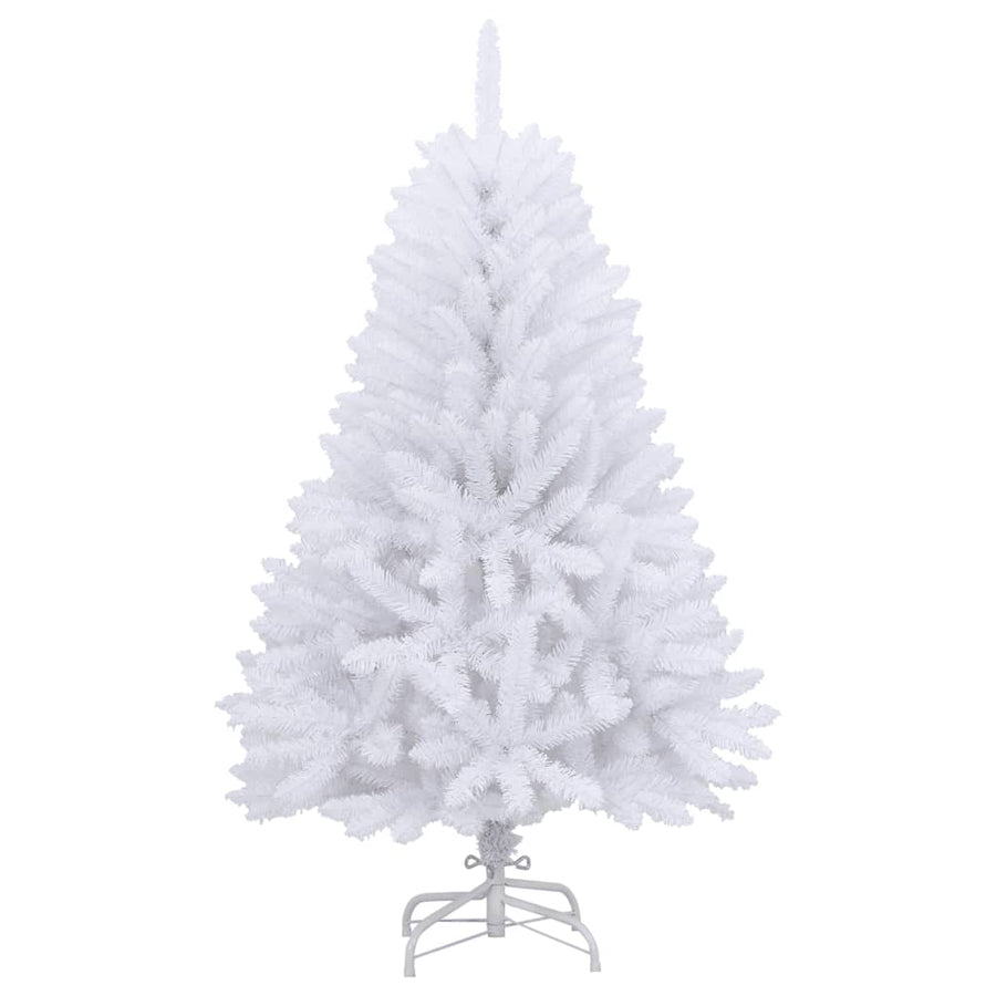 Kunstkerstboom Met Scharnieren En Standaard 1 150 cm Wit