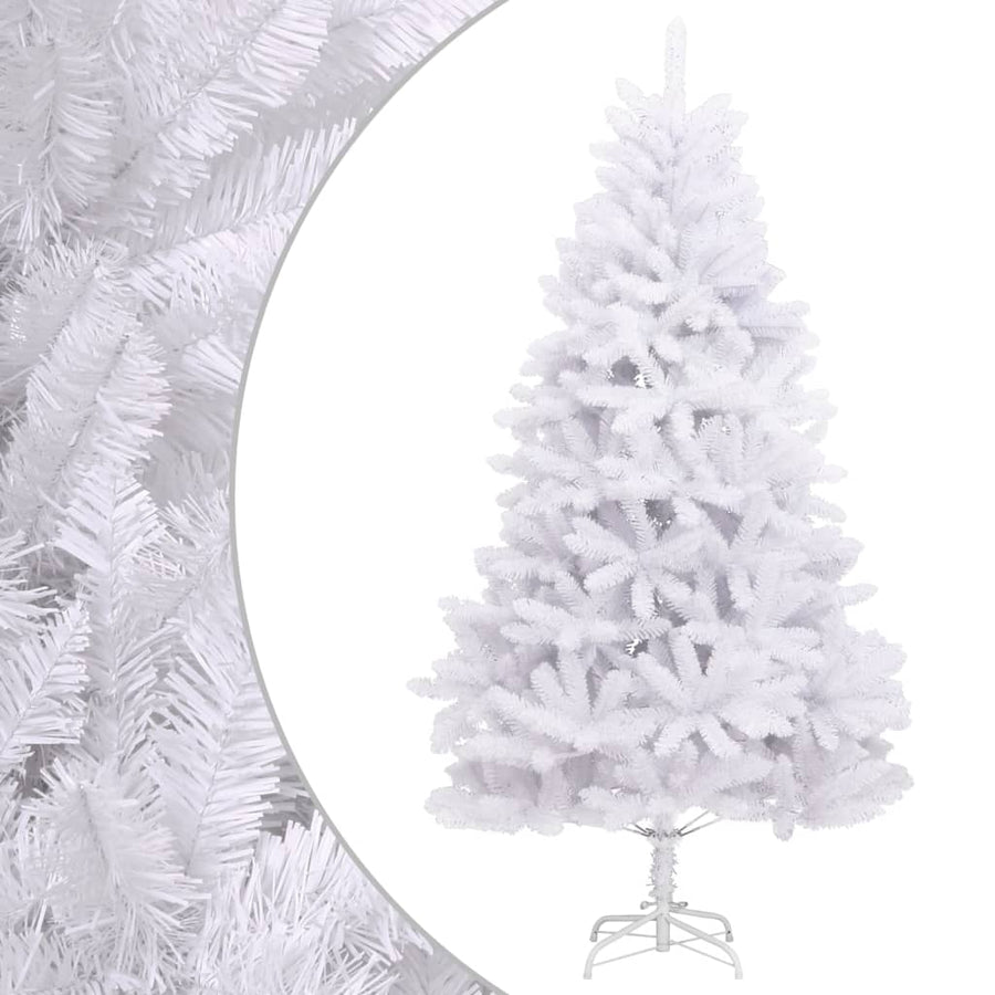 Kunstkerstboom Met Scharnieren En Standaard 1 180 cm Wit