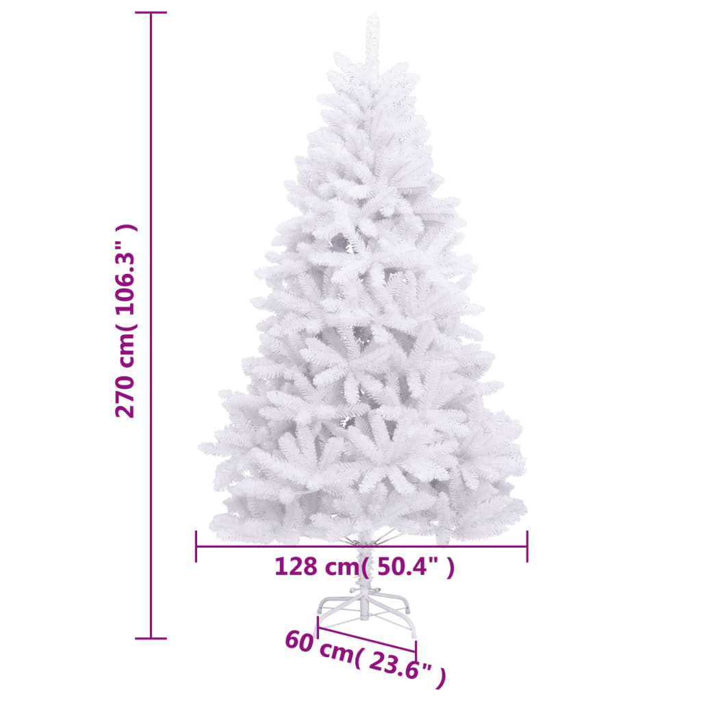 Kunstkerstboom Met Scharnieren Met Standaard 1 270 cm Wit