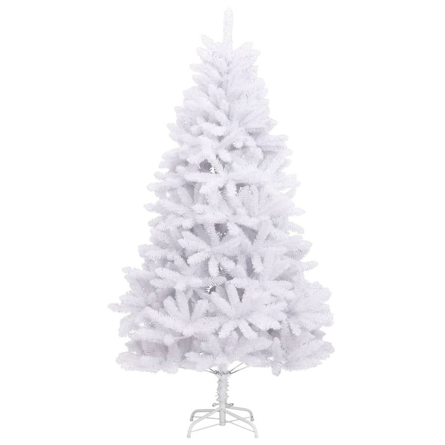 Kunstkerstboom met scharnieren met standaard 300 cm wit