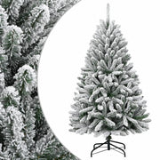 Kunstkerstboom 120 cm groen wit scharnier